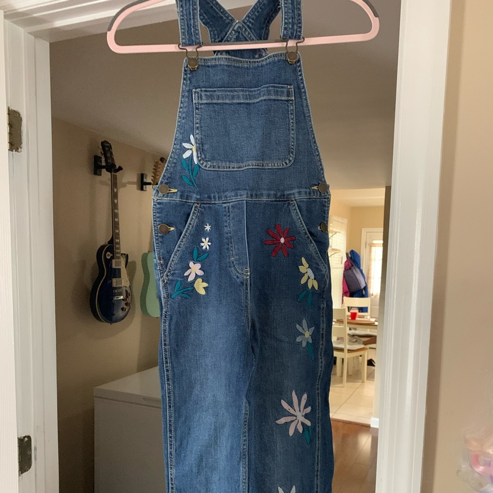 Girls size 10 Hanna Andersson overalls